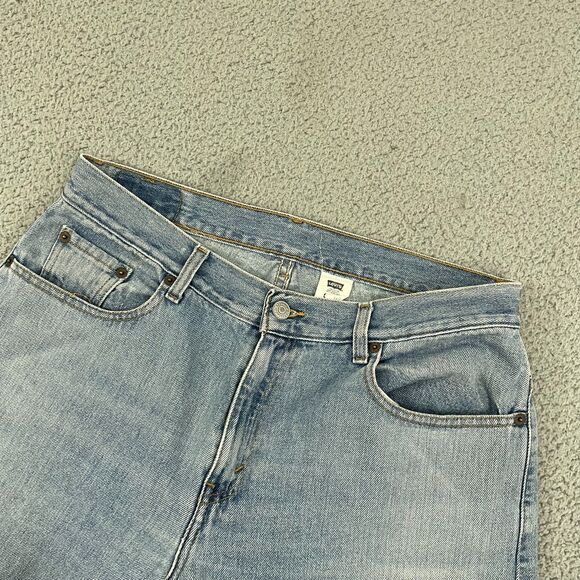 Vintage Levi's 577 Jeans Women 12 Light Wash Loose Fit Light Wash Denim Y2K - Picture 2 of 11